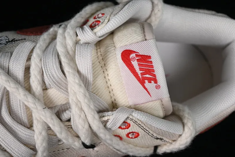 All categories Nk SB Dunk series Nk SB Dunk Low low-top sneakers Nk Dunk Low Outdoor wear high street style Sashiko embroidery Retro hemp rope deconstruction SB low-top casual sneakers DV0834-100
